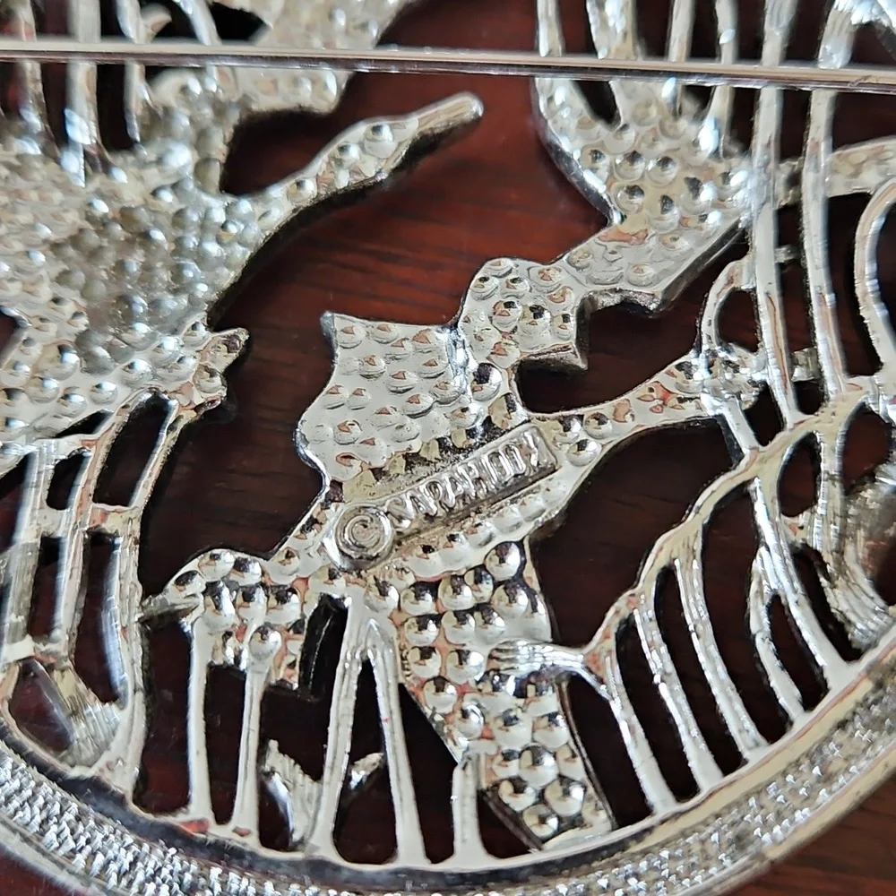 Vintage Sarah Coventry Goose Brooch Large